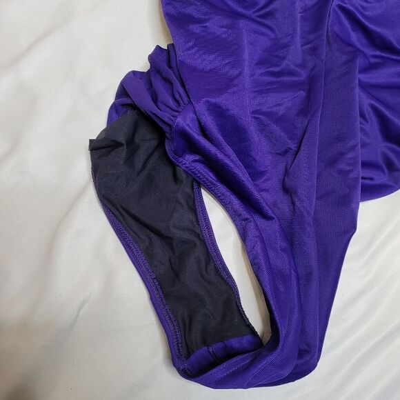 VINTAGE 90s Miraclesuit ruched front full coverage modest swimsuit 16DD‎ - Picture 8 of 11